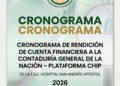CRONOGRAMA RENDICIÓN DE CUENTA PRESUPUESTAL